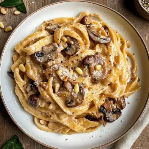 Caramelized Leek and Mushroom Pasta