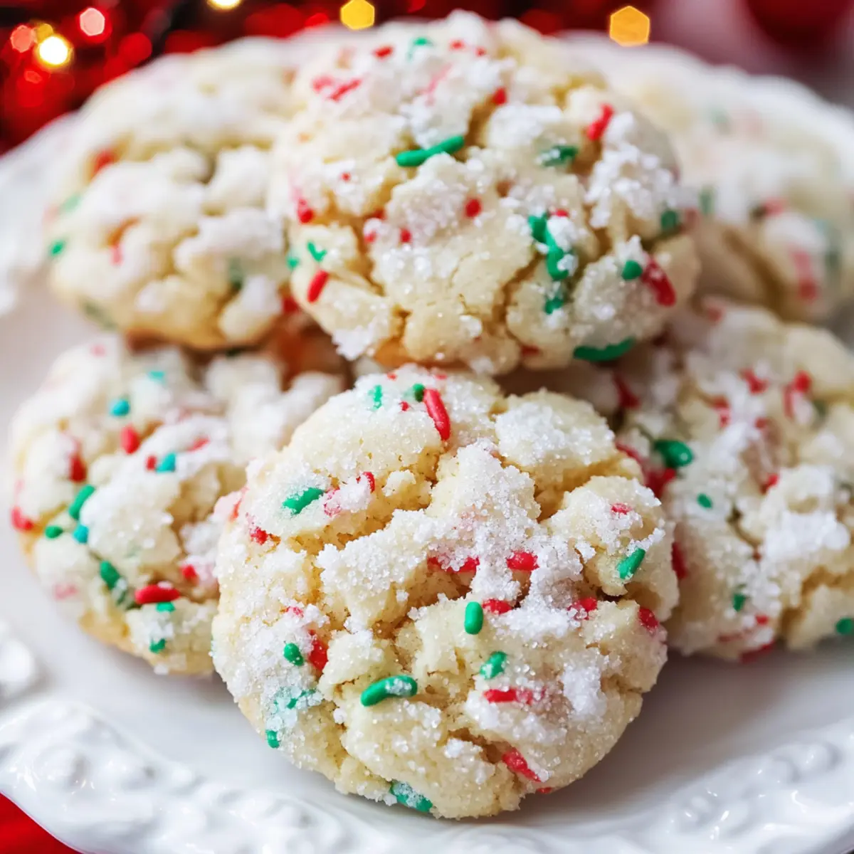 Christmas Gooey Butter Cookies