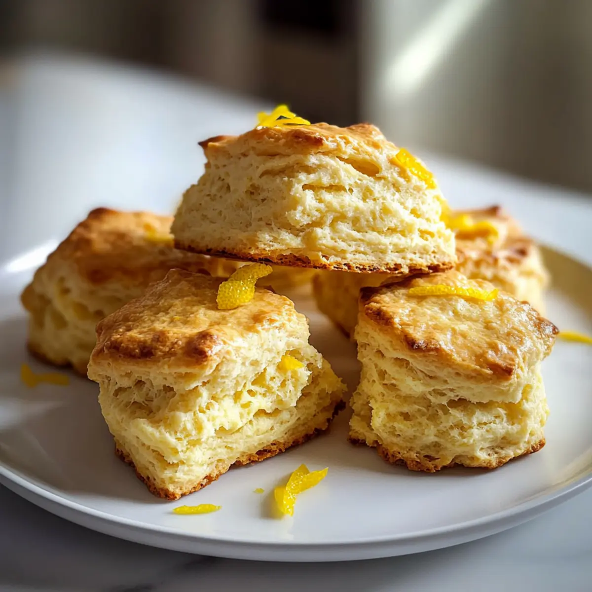 Lemon scones that brighten