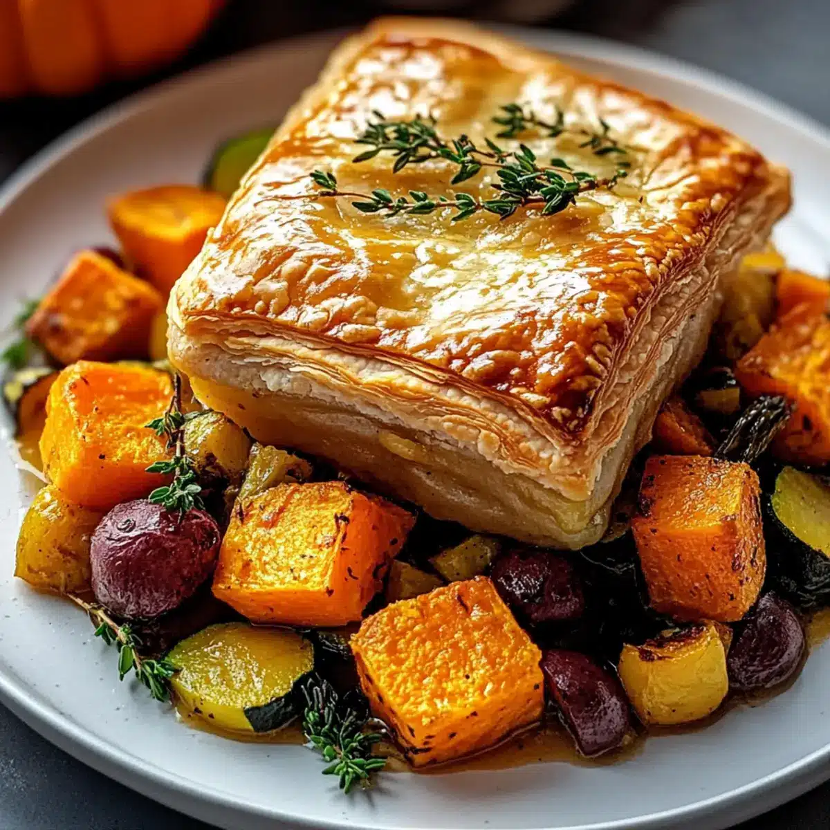 Roasted Autumn Vegetable Pot Pies