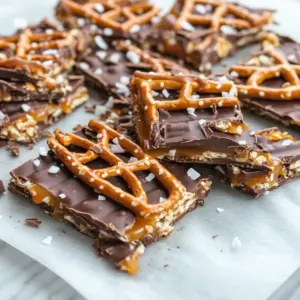 Salted Caramel Pretzel Bark
