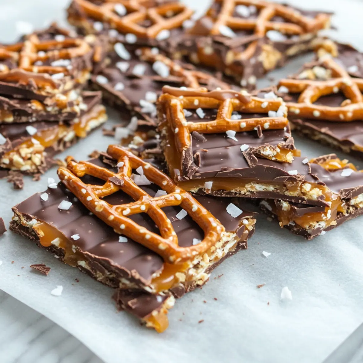 Salted Caramel Pretzel Bark