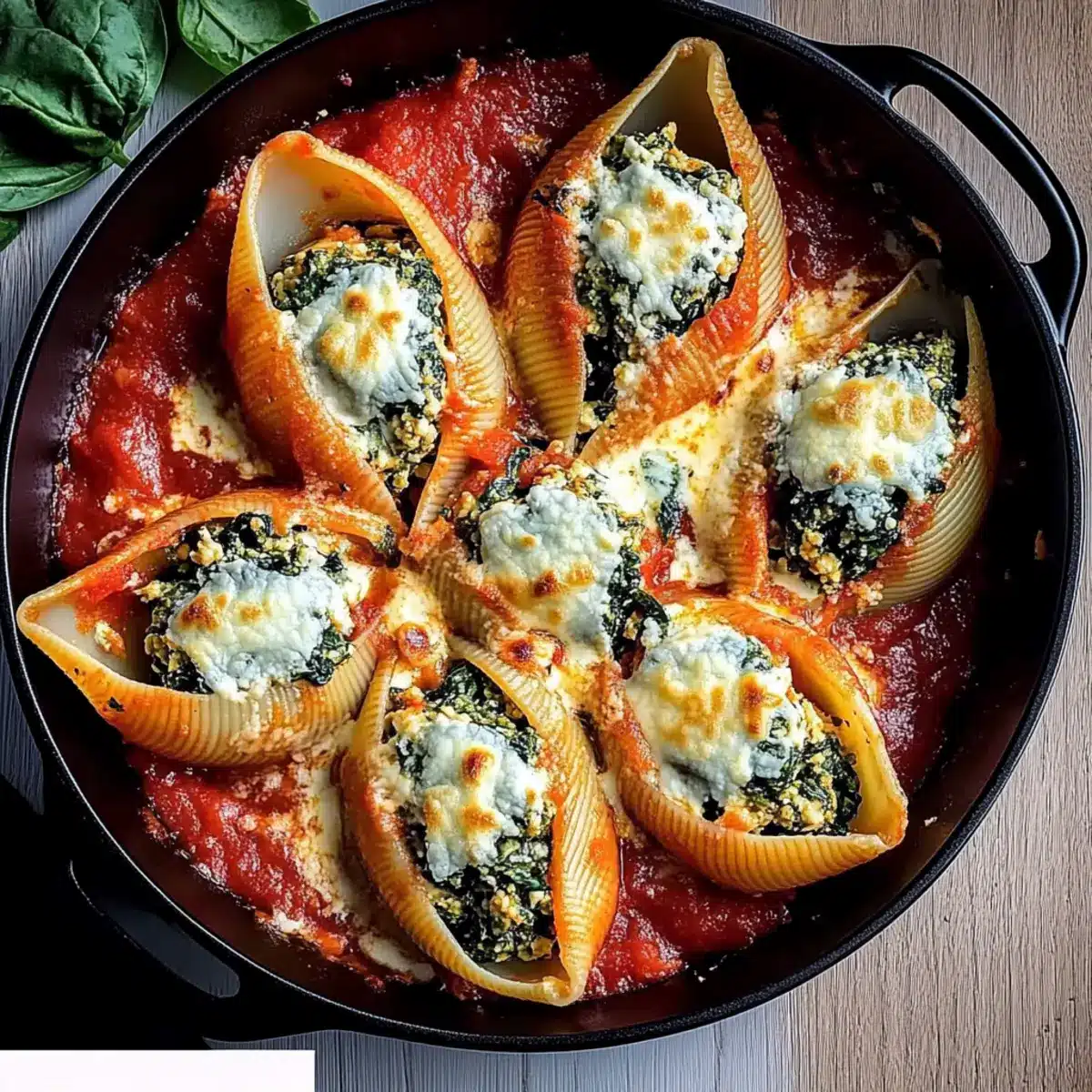 Spinach and Ricotta Stuffed Shells Recipe