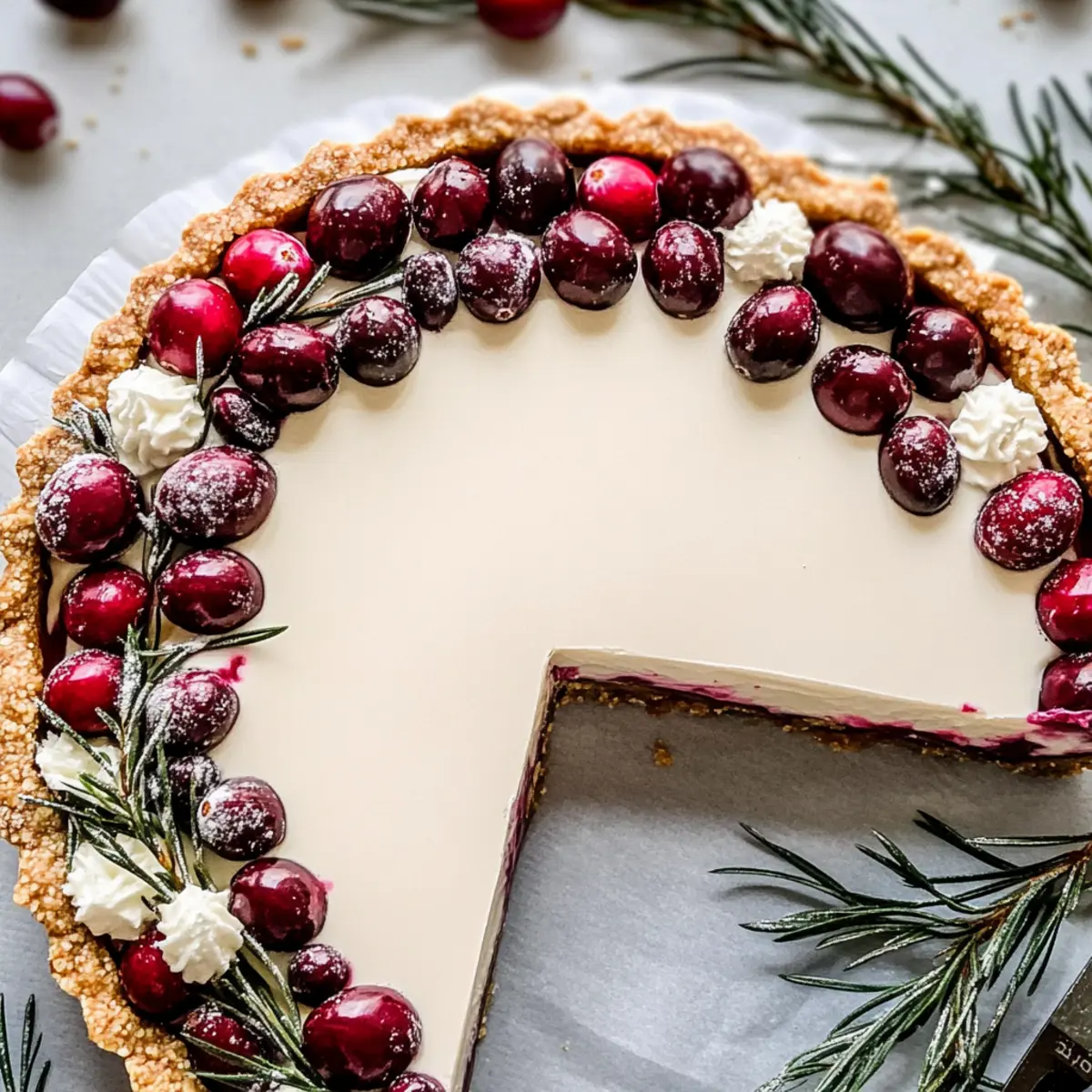 White Chocolate Cranberry Tart