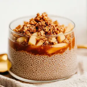 Apple Crumble Chia Pudding