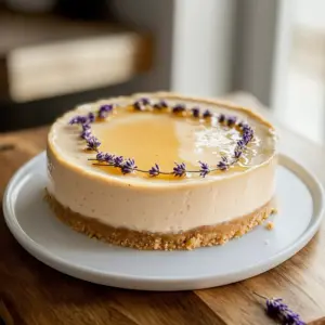 Honey Lavender Cheesecake
