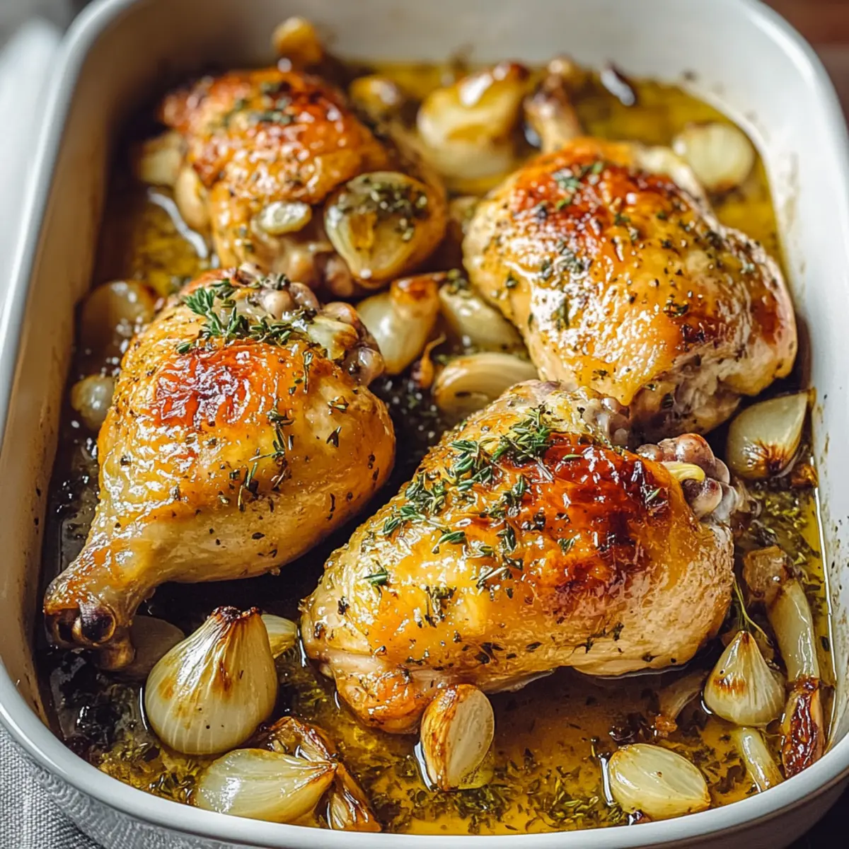 Oven-Roasted French Garlic Chicken