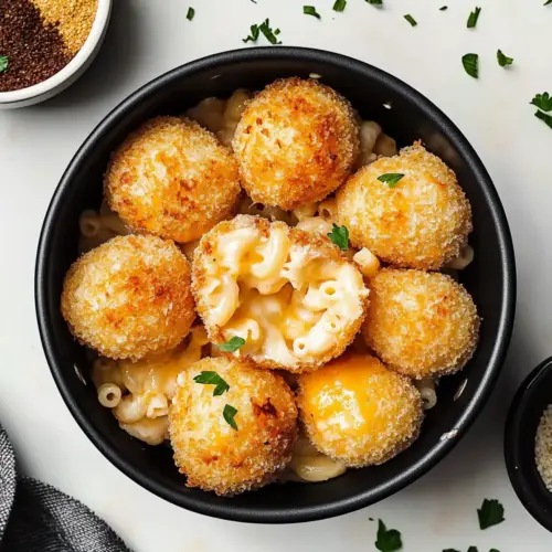 Air Fryer Fried Macaroni and Cheese Balls