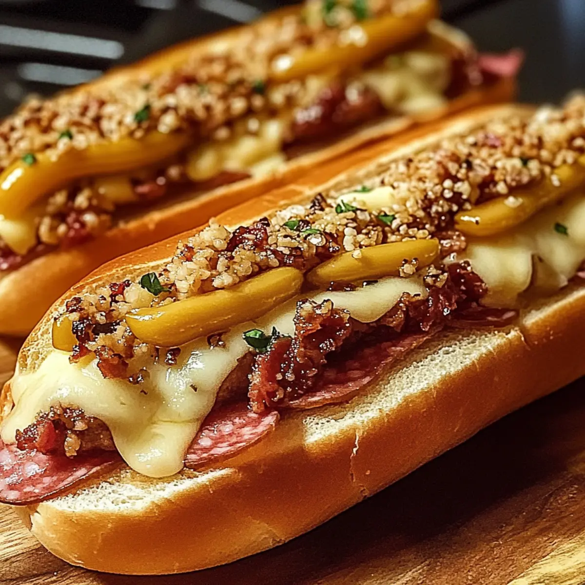 Baked Italian Sub Sandwiches