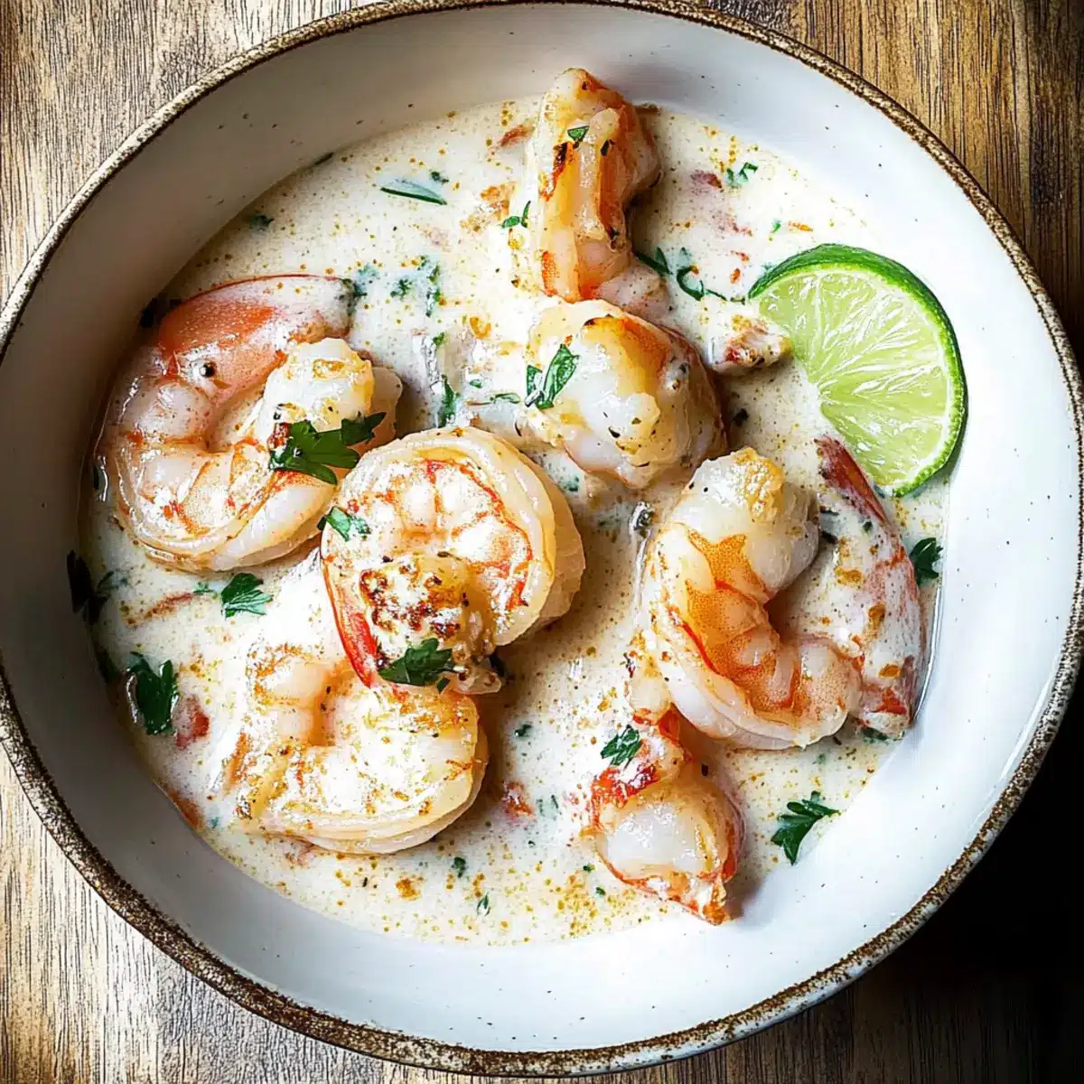 Garlic Shrimp in Coconut Milk