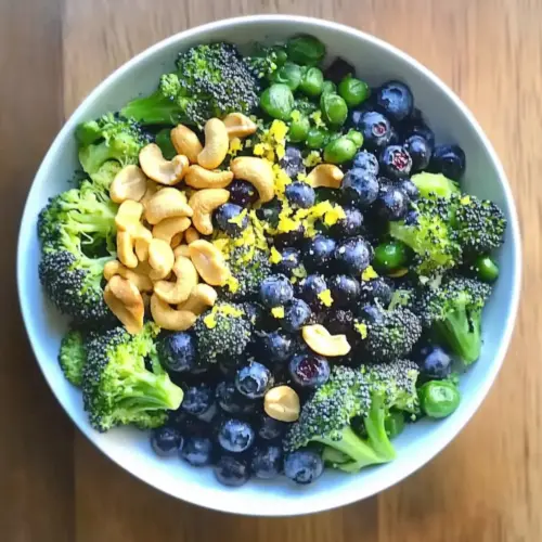 Blueberry Lemon Poppyseed Broccoli Salad