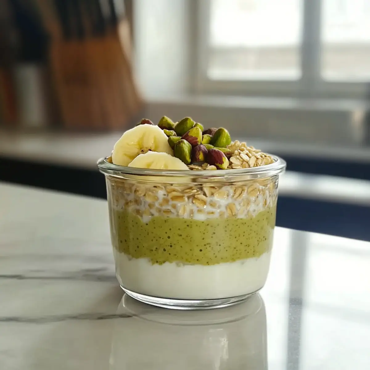 Creamy Pistachio Overnight Oats