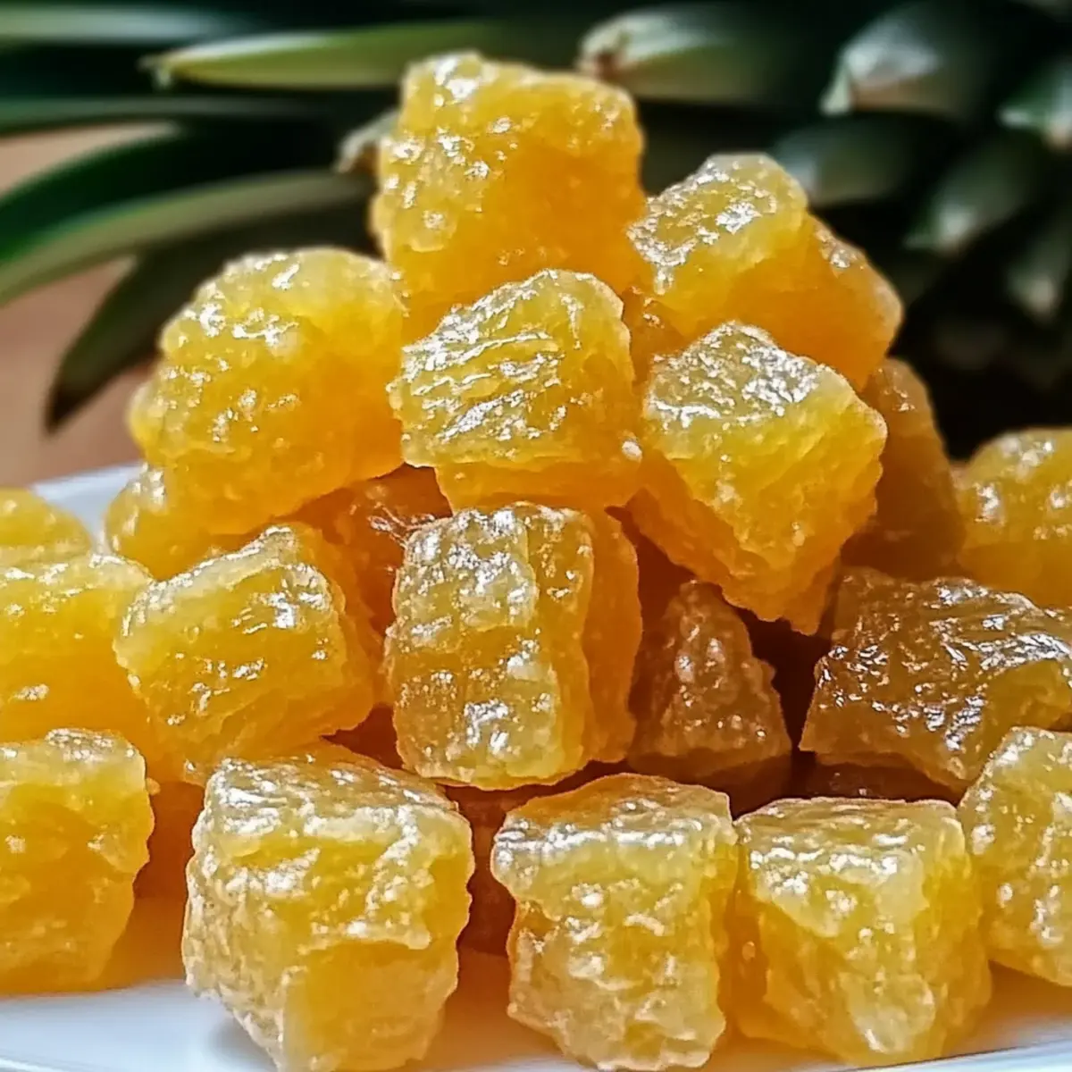 Candied Pineapple Bites