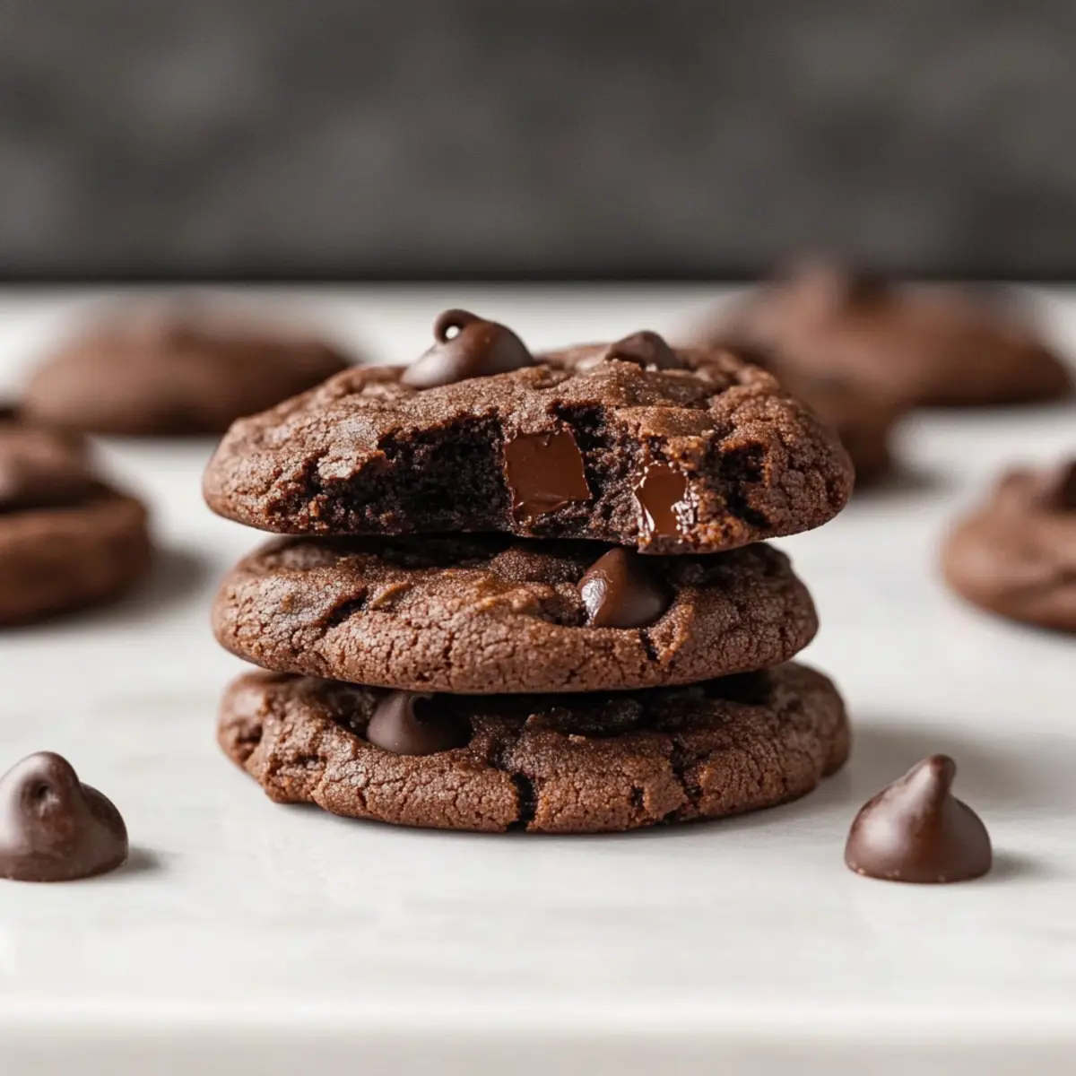 Chewy Double Chocolate Chip Cookies