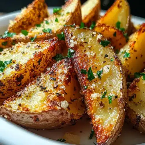 Baked Garlic Parmesan Potato Wedges
